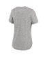 ფოტო #3 პროდუქტის Women's Heather Charcoal San Diego Padres Knockout Team Stack Tri-Blend T-shirt