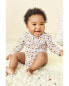 Фото #21 товара Baby 4-Pack Long-Sleeve Floral & Polka Dot Bodysuits 9M