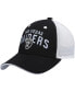 Черно-белая детская кепка для мальчиков OuterStuff Las Vegas Raiders Core Lockup Mesh Back Snapback Hat Черно-белый - фото #2