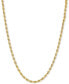 Фото #3 товара Rope 18" Chain Necklace in 18k Gold-Plated Sterling Silver