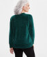 Фото #2 товара Petite Chenille V-Neck Pullover Sweater, Created for Macy's