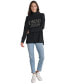 Фото #5 товара Women's Mock Neck Logo Sweater