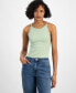 ფოტო #2 პროდუქტის Juniors' Ribbed Halter-Neck Bodysuit