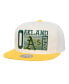 Фото #1 товара Men's Cream Oakland Athletics Cooperstown Collection Speed Zone Snapback Hat