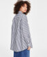 ფოტო #2 პროდუქტის Women's Oversized Pinstripe Shirt