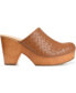 ფოტო #2 პროდუქტის Women's Kelsy Woven Heeled Platform Clogs