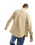 Фото #6 товара Calvin Klein Jeans regular fit corduroy shirt in beige