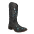 Фото #2 товара Roper Belle Metallic Square Toe Cowboy Womens Black Casual Boots 09-021-0901-06