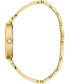 ფოტო #2 პროდუქტის Women's Gold-Tone Stainless Steel & Cubic Zirconia Crystal Bangle Bracelet Watch 36mm