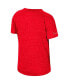 ფოტო #3 პროდუქტის Women's Scarlet Distressed Ohio State Buckeyes Finalists Tie-Front T-shirt