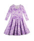 Фото #1 товара Girls Toddler Fair Trade Organic Cotton Print 3/4 Sleeve Twirl Dress