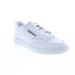 Фото #2 товара Reebok Club C 85 Mens White Leather Lace Up Lifestyle Sneakers Shoes