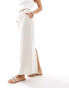 Фото #4 товара Object tailored ankle length skirt in cream