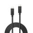 Фото #2 товара Lindy 1m Thunderbolt 3 Cable, Passive, Male, Male, 1 m, Black, 20 Gbit/s, 60 W