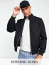 Фото #2 товара ASOS DESIGN harrington jacket with funnel neck in black