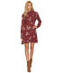 Фото #2 товара ASTR the Label Kirsten Dress Women's Sz. Large (Wine Multi) 151315