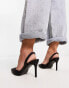 Glamorous Wide Fit – Absatzschuhe in Schwarz mit Fersenriemen, weite Passform