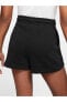 Фото #3 товара Sportswear Essential Women's French Terry Shorts Black Pamuklu Kısa Kadın Şort Siyah