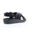 Фото #8 товара Softwalk Eden S2219-001 Womens Black Leather Wedges Sandals Shoes