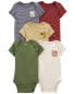 Фото #10 товара Baby 5-Pack Short-Sleeve Bodysuits 9M