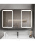 Фото #1 товара Зеркало с подсветкой Simplie Fun 50x30 дюймовое двустворчатое для ванной комнаты