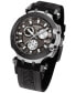 ფოტო #8 პროდუქტის Men's Swiss Chronograph T-Sport T-Race Black Silicone Strap Watch 47.6mm