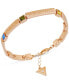 ფოტო #1 პროდუქტის Gold-Tone Multicolor Stone Inspirational Bracelet