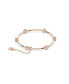 ფოტო #4 პროდუქტის Crystal Constella Bracelet Round Cut White Rose Gold-Tone Plated