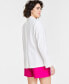 Фото #2 товара Women's Solid Longline Blazer, Created for Macy's
