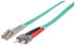 Фото #1 товара Intellinet Fiber Optic Patch Cable - OM3 - ST/LC - 10m - Aqua - Duplex - Multimode - 50/125 µm - LSZH - Fibre - Lifetime Warranty - Polybag - 10 m - OM3 - ST - LC