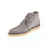 Фото #7 товара Clarks Trek Hi 50 26169535 Mens Gray Suede Lace Up Chukkas Boots