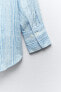 Фото #6 товара Рубашка оверсайз в полоску с блестящей нитью ZARA