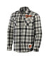 Фото #2 товара Men's Darius Rucker Collection by Black Baltimore Orioles Plaid Flannel Button-Up Shirt
