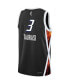 ფოტო #3 პროდუქტის Big Boys and Girls Diana Taurasi Black Phoenix Mercury 2021 Rebel Edition Victory Player Jersey