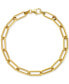 Фото #1 товара Paperclip Link Bracelet in 14k Gold