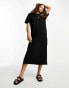 ONLY oversized maxi t-shirt dress in black