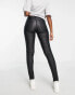 Фото #4 товара ONLY Royal coated skinny jeans in black