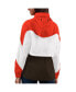 ფოტო #1 პროდუქტის Women's Brown, Orange Cleveland Browns Tie Breaker Lightweight Quarter-Zip Jacket