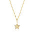 Gold plated star necklace with Stellar crystals SSE06