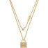 Фото #1 товара Колье Michael Kors Double Gold Plated Necklace