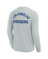 Фото #2 товара Men's and Women's Gray Los Angeles Dodgers Super Soft Long Sleeve T-shirt