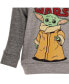 Фото #2 товара Starwars Baby Boys The Mandalorian Fleece Pullover Hoodie and Pants Outfit Set to (12 Months - 18-20)