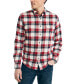 Фото #1 товара Men's Double Pocket Plaid Flannel Shirts