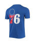 Men's Royal, Red Philadelphia 76ers Mesh Capsule Taping T-shirt