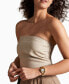 Фото #3 товара Women's Harwell Three-Hand Medium Brown and White Leather Watch 28mm
