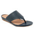 Фото #2 товара Softwalk Chandler S2306-400 Womens Blue Wide Leather Thong Sandals Shoes