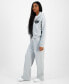 ფოტო #3 პროდუქტის Juniors' Wide-Leg Cargo Sweatpants