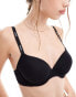 Boss Bodywear logo tape detail underwire bra in black