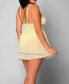 Фото #2 товара Пижама iCollection Женская Ночная сорочка и трусы из шифона и кружева Daisy Plus Size