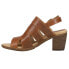 Фото #3 товара VANELi Mayo Block Heels Sling Back Womens Brown Casual Sandals 306406